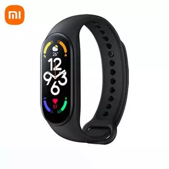 Смарт-браслет Xiaomi Mi Band 7, 6 цветных AMOLED-экранов, Miband 7, фитнес-трекер с кислородом в крови, Bluetooth, водонепроницаемый смарт-браслет