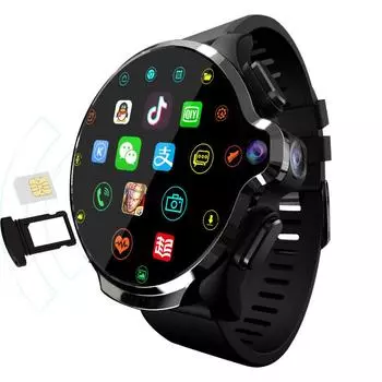 Смарт-часы с GPS, 3 + 32 ГБ, SIM-карта, Face ID, 4G, вызов, умные часы, большая батарея, 1260Am, большая емкость, умная двойная камера, видео