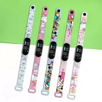 Смарт-часы Yousheng с рисунком M9, светодиодные электронные часы с сенсорным экраном, водонепроницаемые, точные, светодиодные, детские часы для дома, школы