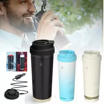 Smart Cooling and Heating Cup for Car 2-In-1 Auto Heating Colding Beverage Mug 12V Keep Warmer Cooler Car Tumbler Cup Holder