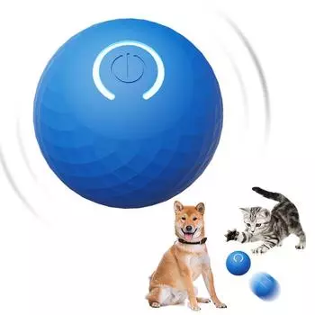 Smart Dog Toy Ball Electronic Interactive Pet Toy Moving Ball USB Automatic Moving Bouncing for Puppy Birthday Gift Cat Pro F6C4