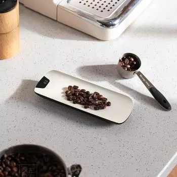 Smart Electronic Weigh 0.1g Small Rechargeable Mini Tea Electronic Weigh Coffee Weighs Roasting Kitchen Accessories белый