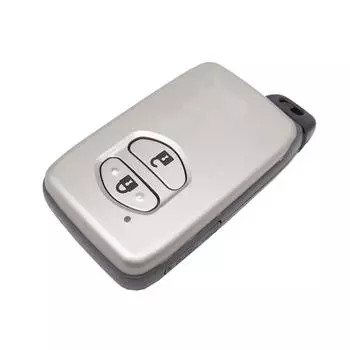 Smart Ignition Key Housing Shell 2 Buttons Silver For Toyota Camry Corolla RAV4