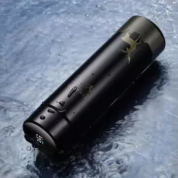 Smart Insulated Coffee Cup Thermos Stainless Steel Water Bottle Temperature Display Vacuum Flasks Portable Thermal Tumbler 500ml without sticker чёрный