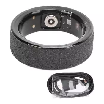 Смарт-кольцо с отслеживанием сна IP68 Водонепроницаемость Магнитный трекер с быстрой зарядкой для здоровья Матовый фитнес-трекер 8#