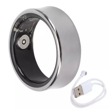 Смарт-кольцо Спортивный мониторинг сна IP68 Водонепроницаемый многофункциональный смарт-кольцо с фотоконтролем Size 8