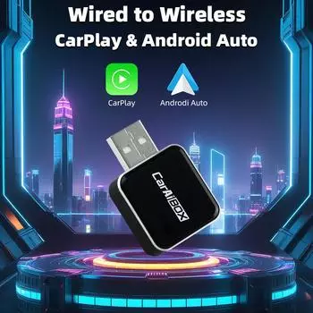 Smart Mini Ai Box 2 в 1 беспроводной CarPlay Android Auto Dongle беспроводной адаптер Plug and Play USB-подключение
