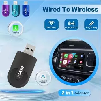 Smart Mini Box Wireless CarPlay Android Auto Wireless AI Box 2 в 1 Bluetooth 5.0 адаптер 5G WiFi Smart Dongle автомобильные аксессуары