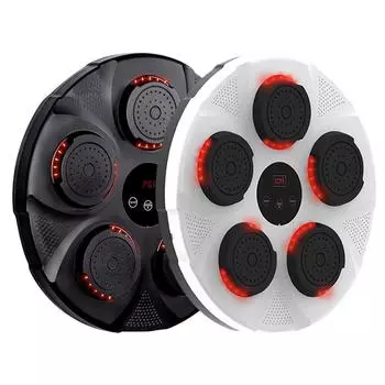 Умная музыкальная боксерская машина настенная мишень светодиодная подсветка мешок с песком расслабляющая реакция тренировка мишень для бокса спортивная ловкость реакция spain чёрный