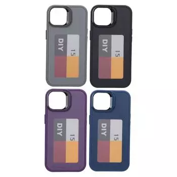 Смарт NFC Ink Экран Телефон Чехол TPU DIY Экран Проекция Телефон Чехол Поддерживает Дисплей 3,52 Дюйма Cus Black