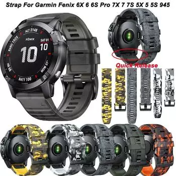 Смарт-ремешок для часов 22 мм 26 мм для Garmin Epix Gen 2, силиконовый ремешок для Fenix 7 7X 5 5X Plus 6 6X Pro 3HR, браслет Quick Easyfit Band