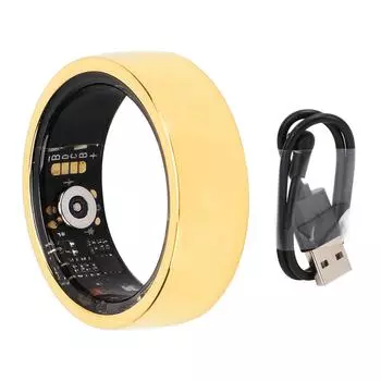 Smart Ring Health Tracker IP68 Waterproof Multifunctional BT Ring Wearable Automatic Detection Sport 18#