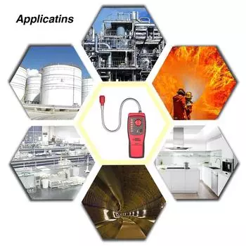 SMART SENSOR Новый портативный автомобильный мини-детектор горючих газов утечки газа красный