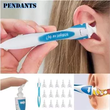 Smart Swab Легкое удаление ушной серы Мягкий спиральный очиститель ушей Opp bag