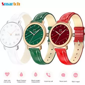 Smart Watch Bt Control Weather Heartrate Blood Pressure Oxygen Ecg Women Period Tracker Sport Fitness Waterproof Smartwatch