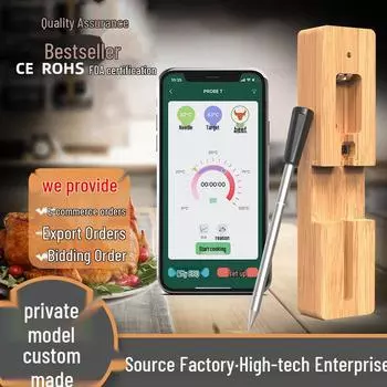 Smart Waterproof Bluetooth BBQ Thermometer with App Temperature Range: 0-100