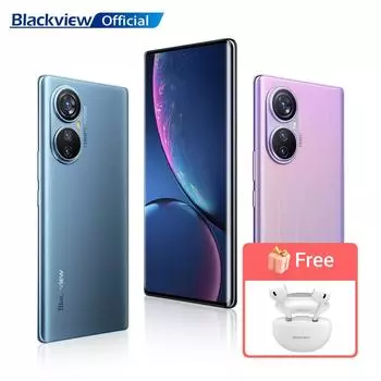 Смартфон Blackview A200 Pro, 12 ГБ ОЗУ, 256 ГБ ПЗУ, изогнутый экран AMOLED 120 Гц, камера 108 МП, мобильный телефон Helio G99 MTK, 66 Вт, Rapid PD, 5050 мАч