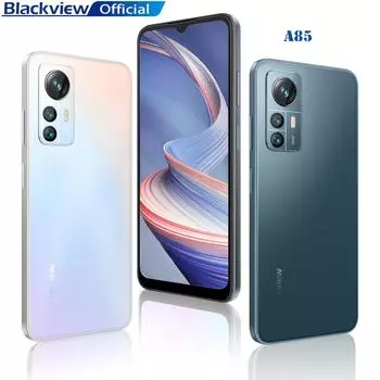 Смартфон Blackview A85 Global Version 8 ГБ 128 ГБ 6,5 HD + 90 Гц Дисплей 50 МП Камера 4480 мАч Аккумулятор NFC Смартфон