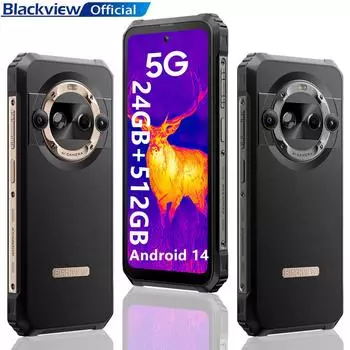 Смартфон Blackview BL9000 Pro, 5G, тепловизионный, мобильный телефон, 24 ГБ, 512 ГБ