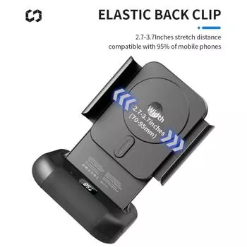 Смартфон Камера Snap Grip 15W Беспроводная зарядная стойка Вращающаяся магнитная ручка для камеры BT кронштейн A фиолетовый