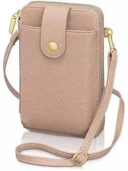 Смартфон Плечевой Смартфон Плечевой Смартфон Кожаный Горизонтальный [Encore] [Легкий 140 г] Чехол, Сумка, Клатч, Легкий, Вид, Женский