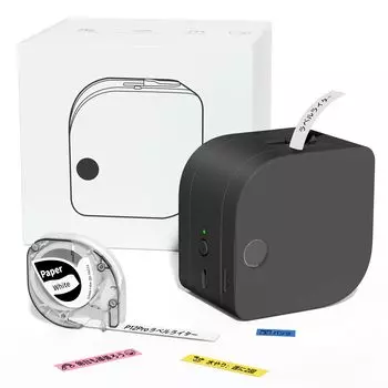 Смартфон с устройством для печати этикеток Memoking P12 Pro Принтер этикеток Совместимый с устройством для переноса этикеток двойного назначения Принтер для печати на ленте Подключение по Bluetooth Вертикальное письмо