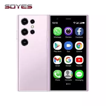 Смартфон SOYES S23 Pro Mini 3G, 3,0 дюйма, IPS, четырехъядерный, ОЗУ 2 ГБ, ПЗУ 16 ГБ, Android 8.1, две SIM-карты, 5 Мп, 1580 мАч, Bluetooth Type-C, ультратонкий мобильный телефон чёрный