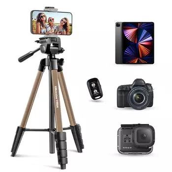 Смартфон UBeesize 163 см с пультом дистанционного управления Bluetooth, клипсой для видеосъемки с одним объективом, 3 направления, Sankyaku, совместим со всеми моделями, соответствующими счетам-фактурам Штатив, штатив/планшет