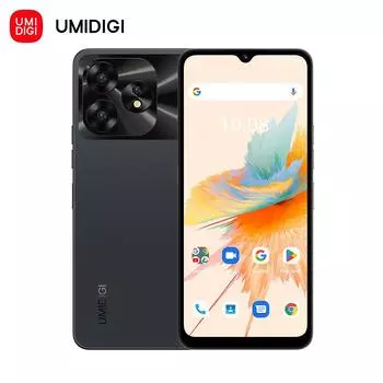 Смартфон UMIDIGI A15 NFC 8 ГБ 256 ГБ 64 МП Unisoc T616 Android 13 6,7 FHD + экран камеры 5000 мАч мобильный телефон 8G+256G чёрный