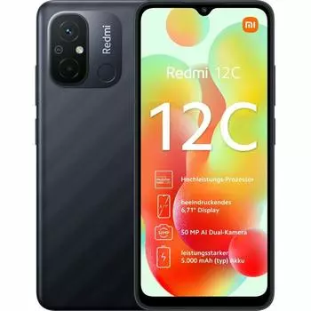 Смартфон Xiaomi 12C 6,71 Графитовый 128 ГБ 4 ГБ ОЗУ 128 ГБ ОЗУ Серый 6,7