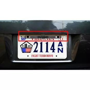 SMARTOUR 4K 1080P License Plate Frame Backup Camera Night Vision Car Rear View Camera Viewing Angle Waterproof Backup Camera 12V