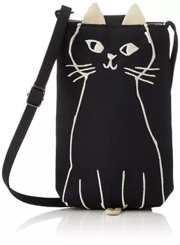 Smartphone Pochette 1st Street Cat Smartphone Pochette J586BK BK [Noah Family]