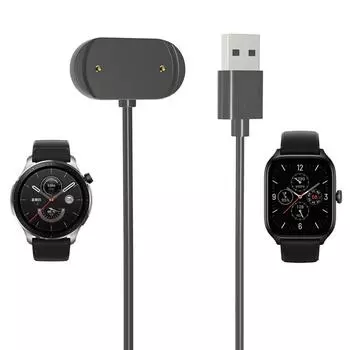 Smartwatch Зарядное устройство Стабильная док-станция Стенд Кронштейн Подходит для Amazfit GTS 4 Быстрая зарядка Кабель Держатель адаптера питания Кронштейн