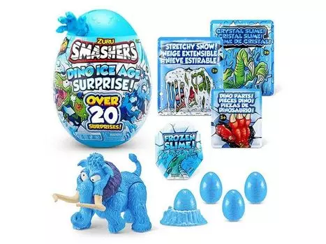 Smashers Dino Ice Age Mammoth Surprise Egg Dinosaur Sand Slime Figure Toy Dino Ice Age Mammoth Surprise Egg [предмет]