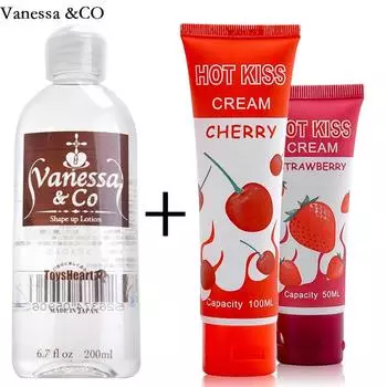 Интимная водорастворимая смазка с клубничным и вишнёвым ароматом