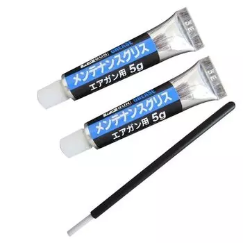 Смазка для обслуживания пневматического пистолета Gun GUN, произведена в Японии, 5 г, в комплекте 2 кисточки.
