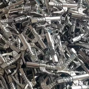 Смазочный пистолет Соединительная насадка Смазочный шприц с двойной ручкой и быстросъемным замком высокого давления Масляный шприц для впрыска масла Автомобильный масляный пистолет