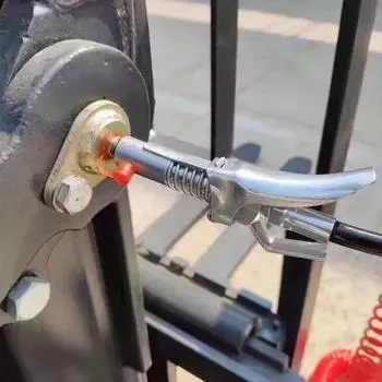 Смазочный пистолет высокого давления с замком и двойной ручкой, плоский самоблокирующийся герметичный смазочный ниппель CHINA