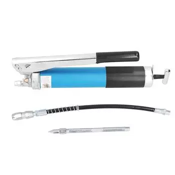 Смазочный шприц ручной, прочный, из сплава, с пистолетной рукояткой и насадкой KES?699 900 куб.см