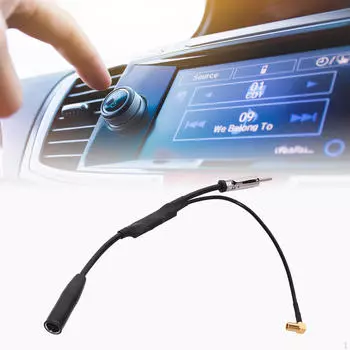Smb антенный разветвитель Din штекер к розетке кабель AM FM DAB + автомобильный радиоприемник 34,5 см портативный