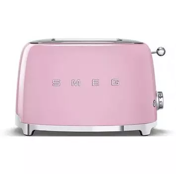 Smeg - Тостер в стиле ретро 50-х годов с 2 ломтиками TSF01PKEU пастельно-розовый