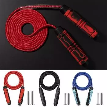 Смелая скакалка Не запутывается Удобная ручка Прочная утолщенная противоизносная скакалка для упражнений из АБС-пластика с несущим блоком Поставка для соревнований серый