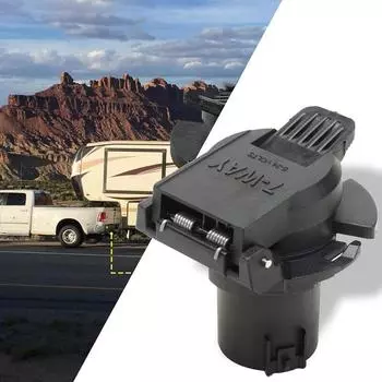 Сменная 7-контактная розетка для автофургона Сменная 7-контактная розетка для прицепа Сменная 7-контактная розетка со стороны автомобиля Провод повышенной прочности