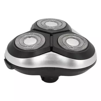 Сменная электрическая бритвенная головка с плавающими двойными бритвенными кольцами на 360 градусов, электрическая бритва, замена