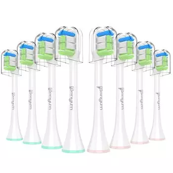 Сменная электрическая зубная щетка Evolution Senyum Mini Compact, совместимая со сменной треугольной щеткой Philips Sonicare Diamond Clean