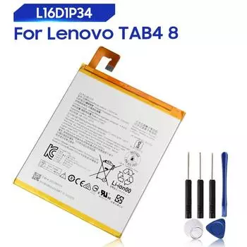 Сменная батарея для Lenovo TAB4 8 TB-8504N/F Tablet PC TAB4 8 Plus L16D1P34, оригинальная батарея 4850 мАч
