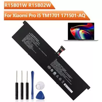 Сменная батарея для ноутбука R15B01W R15B02W для Xiaomi Pro i5 TM1707 TM1701 171501-AQ 15,6-дюймовая серия перезаряжаемая батарея 7900mAh