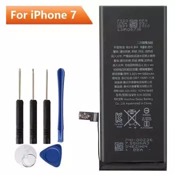Сменная батарея телефона для iPhone 7 Сменная батарея iPhone7 с бесплатными инструментами 1960 мАч 1960mAh