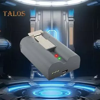 Сменная батарея Универсальная 6040 мАч Высокая емкость Надежная перезаряжаемая батарея для дверного звонка камеры для Ring Video Doorbell 2/3/4 серый