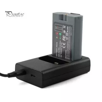 Сменная батарея Универсальная 6040 мАч Высокая емкость Надежная перезаряжаемая батарея для дверного звонка камеры для Ring Video Doorbell 2/3/4 серый